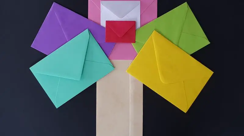 couleurs des enveloppes