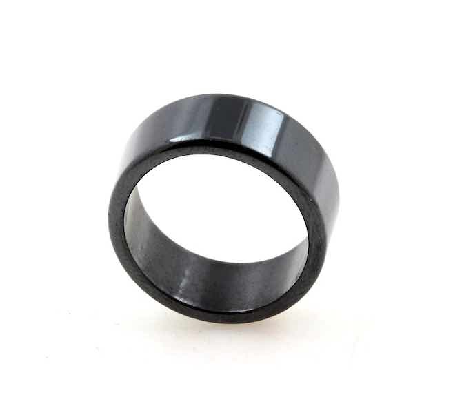 Bague Hématite Homme 10mm de large