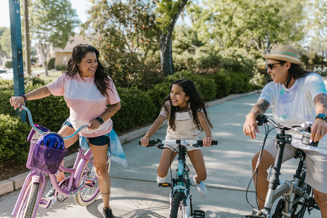 excursion à vélo en famille