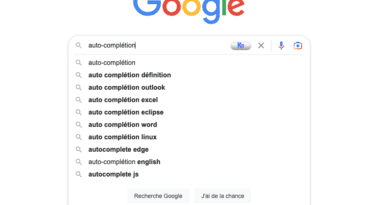 Google Auto complétion