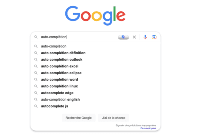 Google Auto complétion