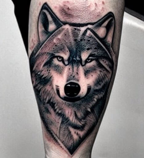 tatouage loup